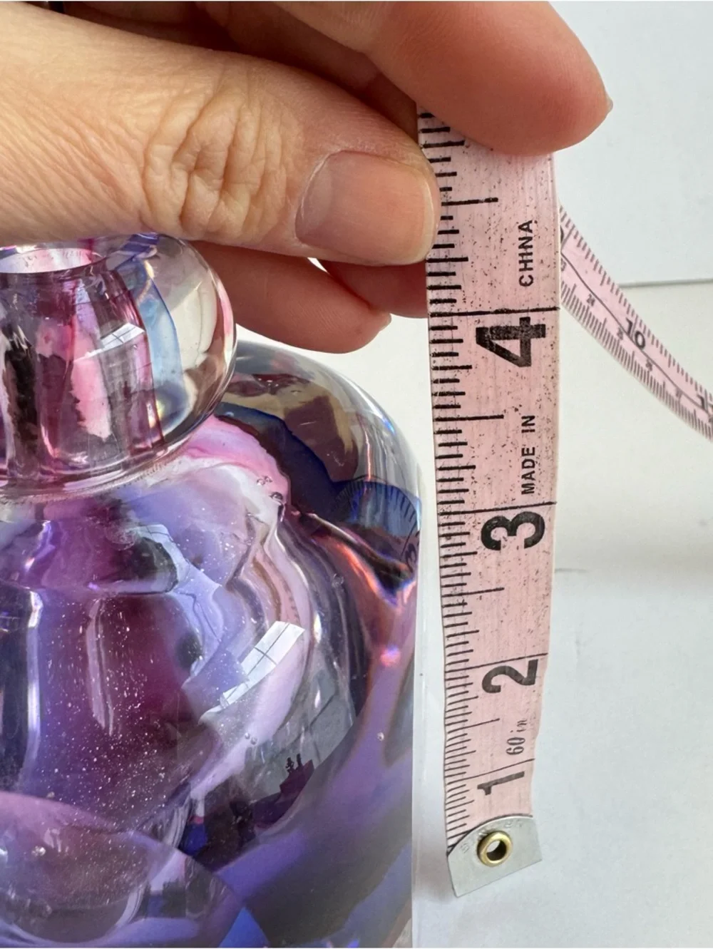Vintage Summerso Art Glass Bud Vase Purple Pink Blue Murano Style - Picture 10 of 10